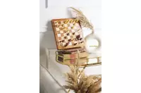 Szachy MAGNETYCZNE mini z intarsjowaną szachownicą 18 cm Szachy MAGNETYCZNE mini z intarsjowaną szachownicą 18 cm